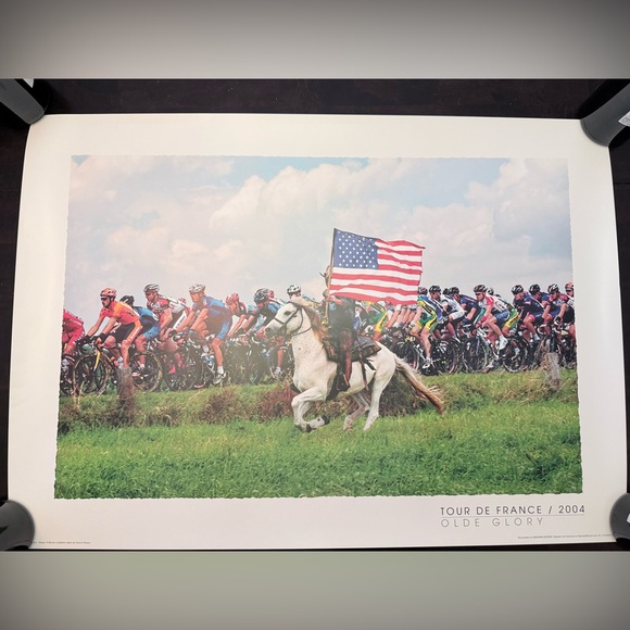 Tour de France Olde Glory Poster American flag RARE